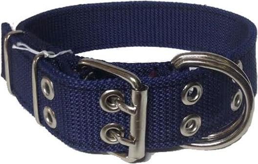 Περιλαίμιο Σκύλου Διπλός Ιμάντας 4x60cm Σκούρο Μπλε