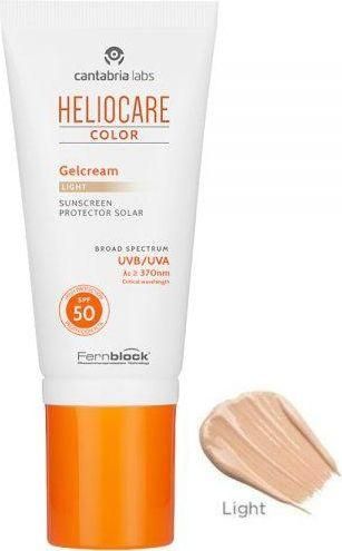 Heliocare Color Gelcream Αντηλιακό Gel Προσώπου SPF50 με Χρώμα Light 50ml