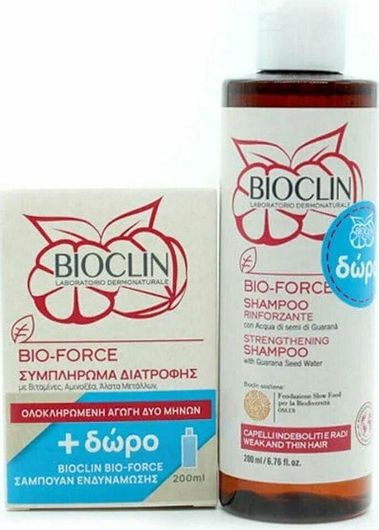 Bioclin Bio-Force 60 Ταμπλέτες & Shampoo 200ml