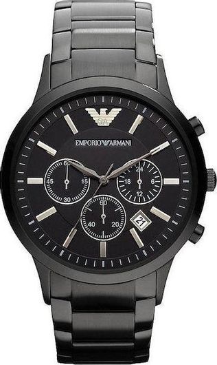 Ανδρικό Ρολόι Emporio Armani AR2453 με Μεταλλικό Μπρασελέ Μαύρο