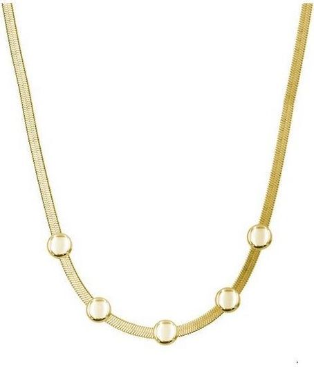 Αλυσίδα 38BR Snake Chain από Ανοξείδωτο Ατσάλι 40cm Κίτρινο