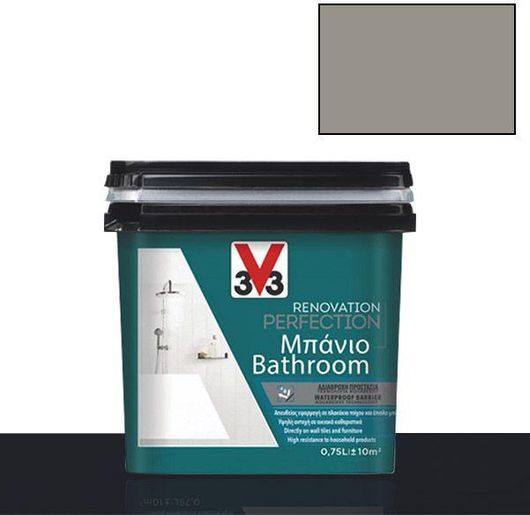 Χρώμα Ανακαίνισης V33 Renovation Perfection Μπάνιου 750ml Μόκα Taupe
