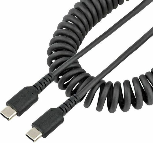 StarTech Spiral USB 2.0 Cable USB-C male - USB-C male Μαύρο 0.5m S55148209