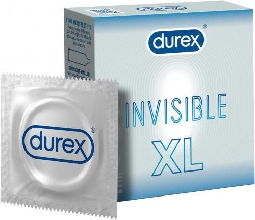 Durex Προφυλακτικά Invisible XL 3τμχ