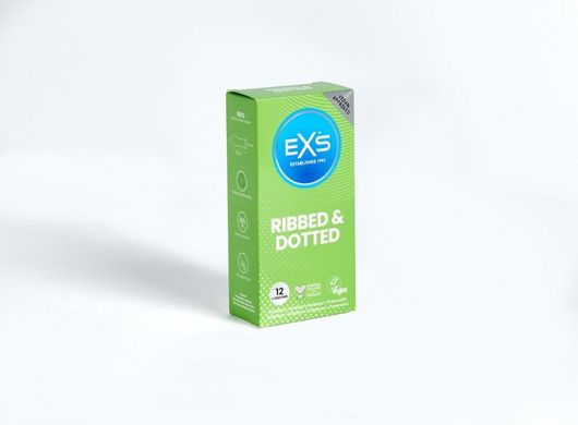 Προφυλακτικά Exs Με Ραβδώσεις & Κουκκίδες Ribbed 12τμχ