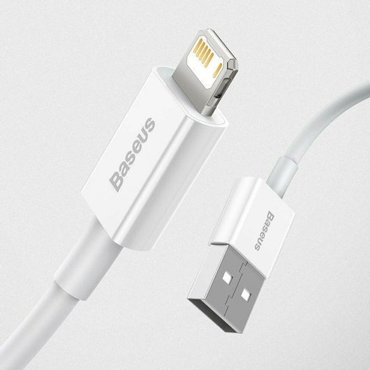 Καλώδιο Lightning Baseus Superior Series σε USB-A Regular 1m Λευκό