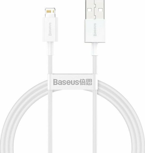 Καλώδιο Lightning Baseus Superior Series σε USB-A Regular 1m Λευκό