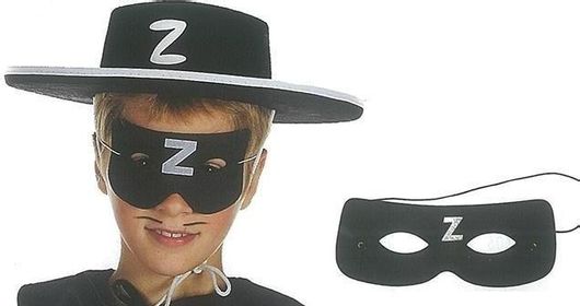 Αποκριάτικο Καπέλο Τσόχινο Ζορό Μαύρο