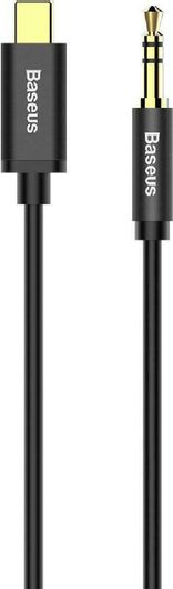 Καλώδιο Baseus Yiven Regular USB 2.0 USB-C male σε 3.5mm Jack male Μαύρο 1.2m