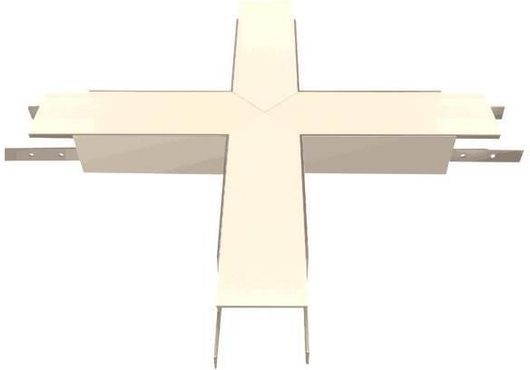 Σύνδεσμος Ράγας Eurolamp Α5075 Φωτιστικών από Αλουμίνιο Σταυρός για Σποτ Λευκό