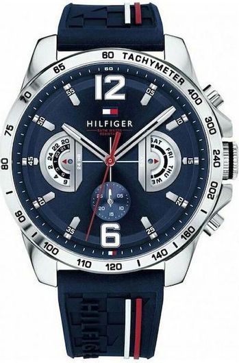 Ανδρικό Ρολόι Tommy Hilfiger 1791476 με Λουράκι από Καουτσούκ Μπλε
