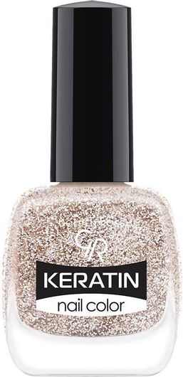 Βερνίκι Νυχιών Golden Rose Keratin Glitter Ροζ 404 10.5ml