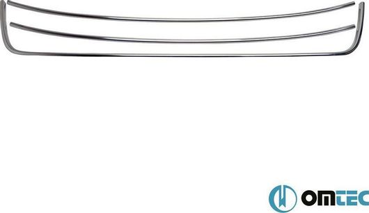 Διακοσμητικές Γρίλιες Μάσκας Μεταλλικές Χρωμίου για Vw Caddy Iii Facelift 3Τμχ