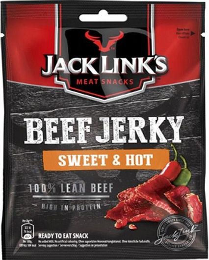 Jerky Sweet & Hot Πρωτεΐνης Jack Link's Beef 25gr