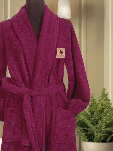 Μπουρνούζι Greenwich Polo Club 2614 με Γιακά Μπορντό 380gr/m² XL