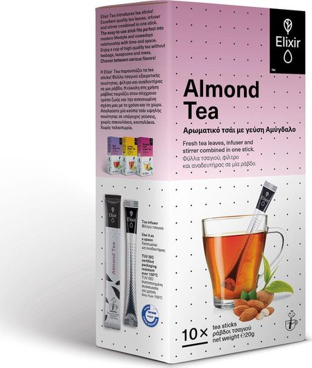 Μαύρο Τσάι Elixir Almond 10 Φακελάκια 20gr