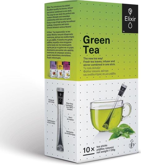 Πράσινο Τσάι Elixir 10 Φακελάκια
