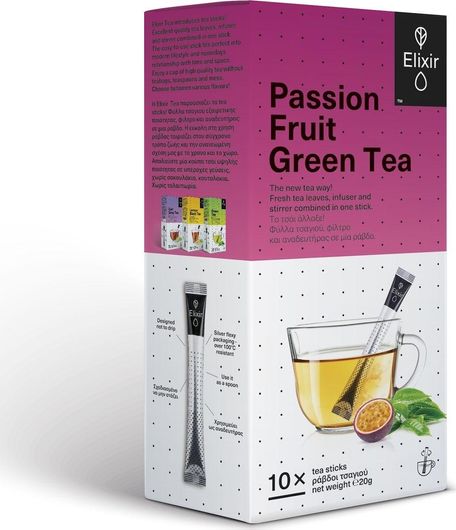 Πράσινο Τσάι Elixir Passion Fruit 10 Φακελάκια