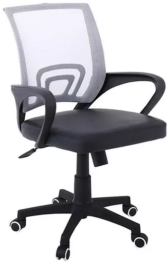 Καρέκλα Γραφείου με Ανάκλιση BF2101-P Γκρι / Μαύρο Woodwell