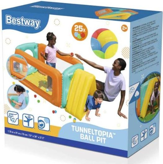 Φουσκωτό Bestway Tunneltopia Ball Pit 178x91x70cm
