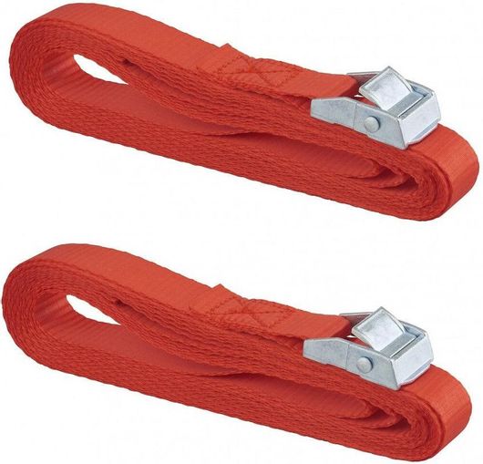 Ιμάντες Αποσκευών Αυτοκινήτου Thirard 00290604 25mm X 5m με Καστάνια Σετ 2mm Κόκκινο