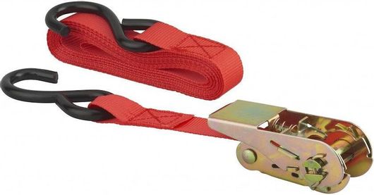 Ιμάντας Αποσκευών Αυτοκινήτου Thirard 00290609 25mm x 4.5m με Άγγιστρο S & Καστάνια Κόκκινο