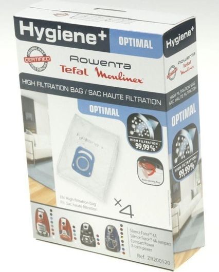 Rowenta Hygiene Σακούλες Σκούπας 4τμχ Συμβατή με Σκούπα Rowenta