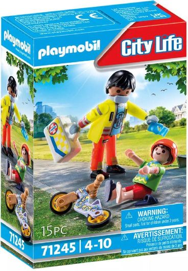 Playmobil City Life Διασώστης Και Παιδάκι για 4-10 ετών