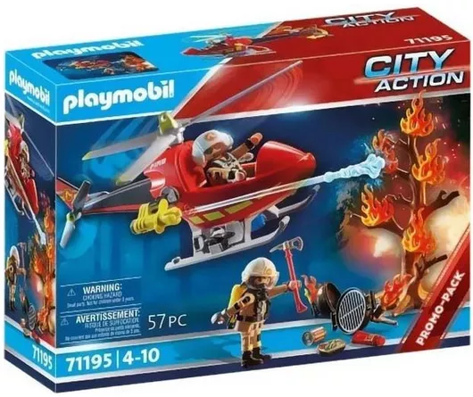 Playmobil City Action Ελικόπτερο Πυροσβεστικής για 4+ Eτών #71195