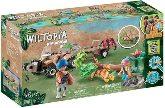Playmobil Wiltopia Φροντιστές Ζώων με Εξερευνητικό Όχημα για 4+ Ετών #71011