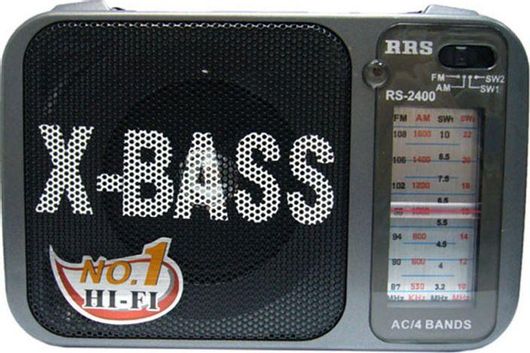 Ραδιόφωνο RRS RS-2400 Φορητό Ρεύματος / Μπαταρίας Μαύρο