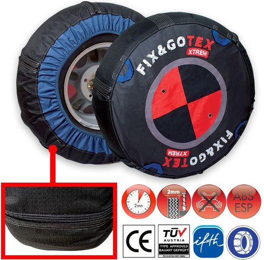 Χιονοκουβέρτες Fix&Go Tex Xtrem D-V Αντιολισθητικές για Φορτηγό 2τμχ