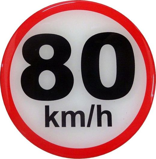 Σήμα Ταχύτητας Χιλιομέτρων Race Axion 80km/h 10cm Αυτοκόλλητο