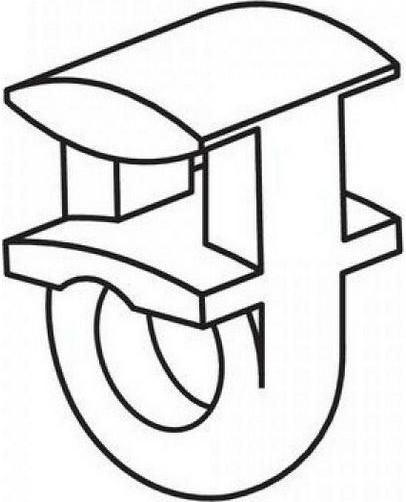 Γαντζάκια Κουρτίνας Φορτηγού Lampa G-8 500τμχ