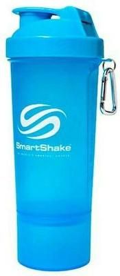 Shaker Πρωτεΐνης SmartShake Slim Πλαστικό 500ml Μπλε