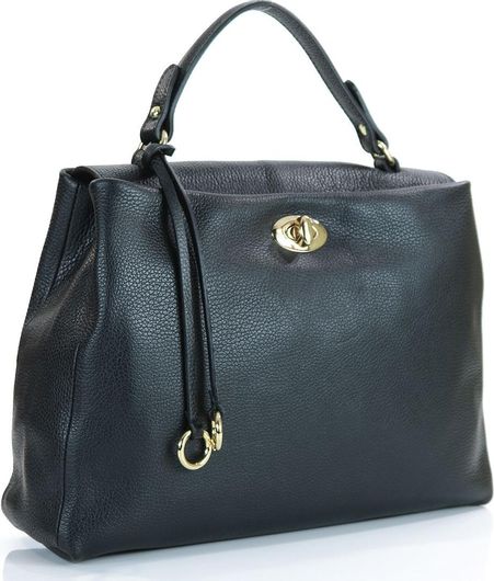 Γυναικεία Τσάντα Χειρός Passaggio Leather 5915-KR-01 Δερμάτινη Μαύρο