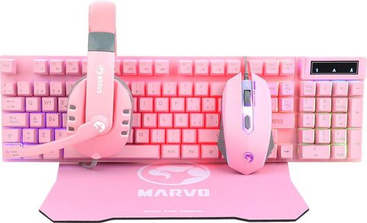 Marvo CM370 Set Αγγλικό US Pink