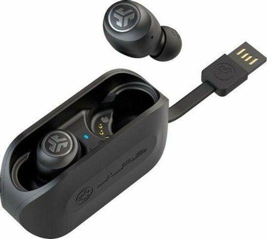 Jlab Go Air In-ear Bluetooth Handsfree Ακουστικά με Θήκη Φόρτισης Μαύρο