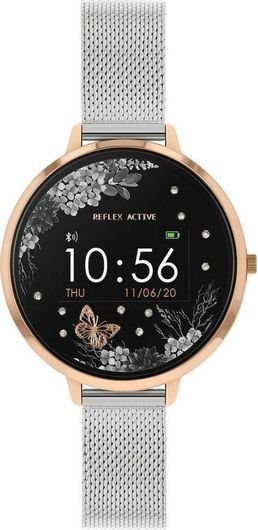 Reflex Active Series 03 38mm Smartwatch με Παλμογράφο Silver Garden