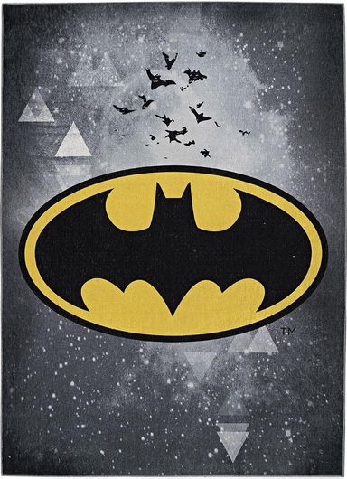 Παιδικό Χαλί Beauty Home 6184 Art Batman 130cmx180cm Γκρι