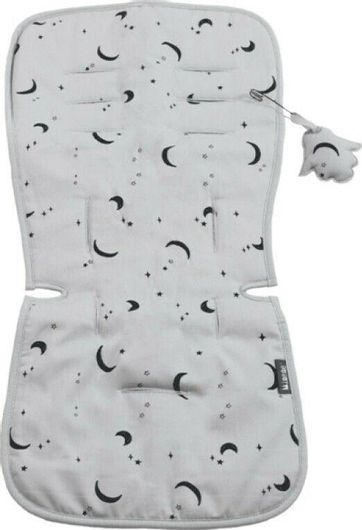 Κάλυμμα Καροτσιού Minene Διπλής Όψης 35x75cm Γκρι