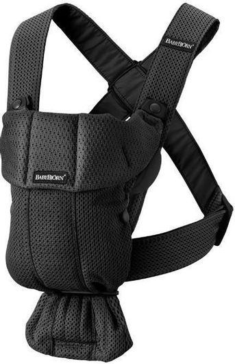 Μάρσιπος BabyBjorn Mini 3D Mesh Κλασικός με Μέγιστο Βάρος 11kg Μαύρο