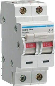 Διακόπτης Ράγας Hager 2P 40A 400V