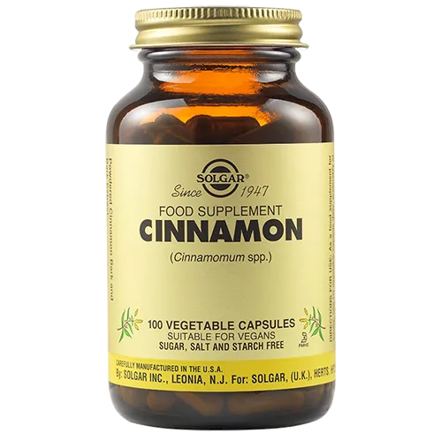 Solgar Full Potency Herbs Cinnamon 100 Φυτικές Κάψουλες