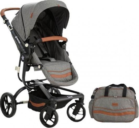 Καρότσι Μωρού Bebe Stars Torro Γκρι