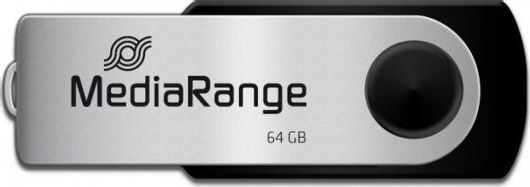 MediaRange 64GB USB 2.0 Stick Μαύρο