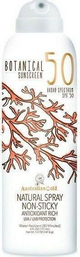 Αντηλιακό Σώματος Australian Gold Botanical Natural Spray Non-Sticky SPF50 177ml