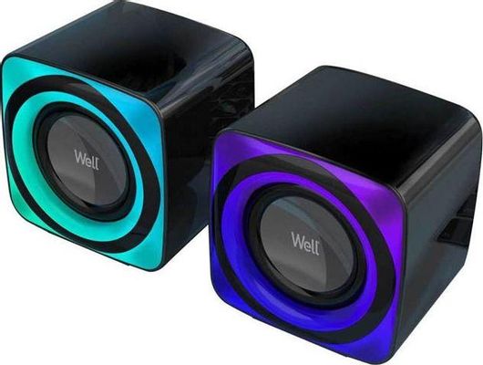 Ηχείο Bluetooth Well BRW01 6W με RGB Φωτισμό Μαύρο