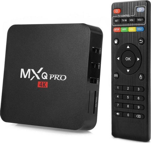 TV Box MXQ Pro 4K UHD με WiFi USB 2.0 4GB RAM & 64GB Αποθηκευτικό Χώρο με Λειτουργικό Android 10.0