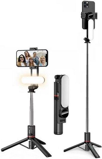 Τρίποδο Κινητού L15 Selfie Stick με Bluetooth Μαύρο